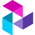Qualfon AI platform icon in gradient colors